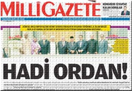 Milli Gazete Erdoğan'a böyle posta koydu