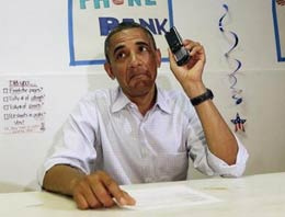 Obama'dan telefon kampanyası